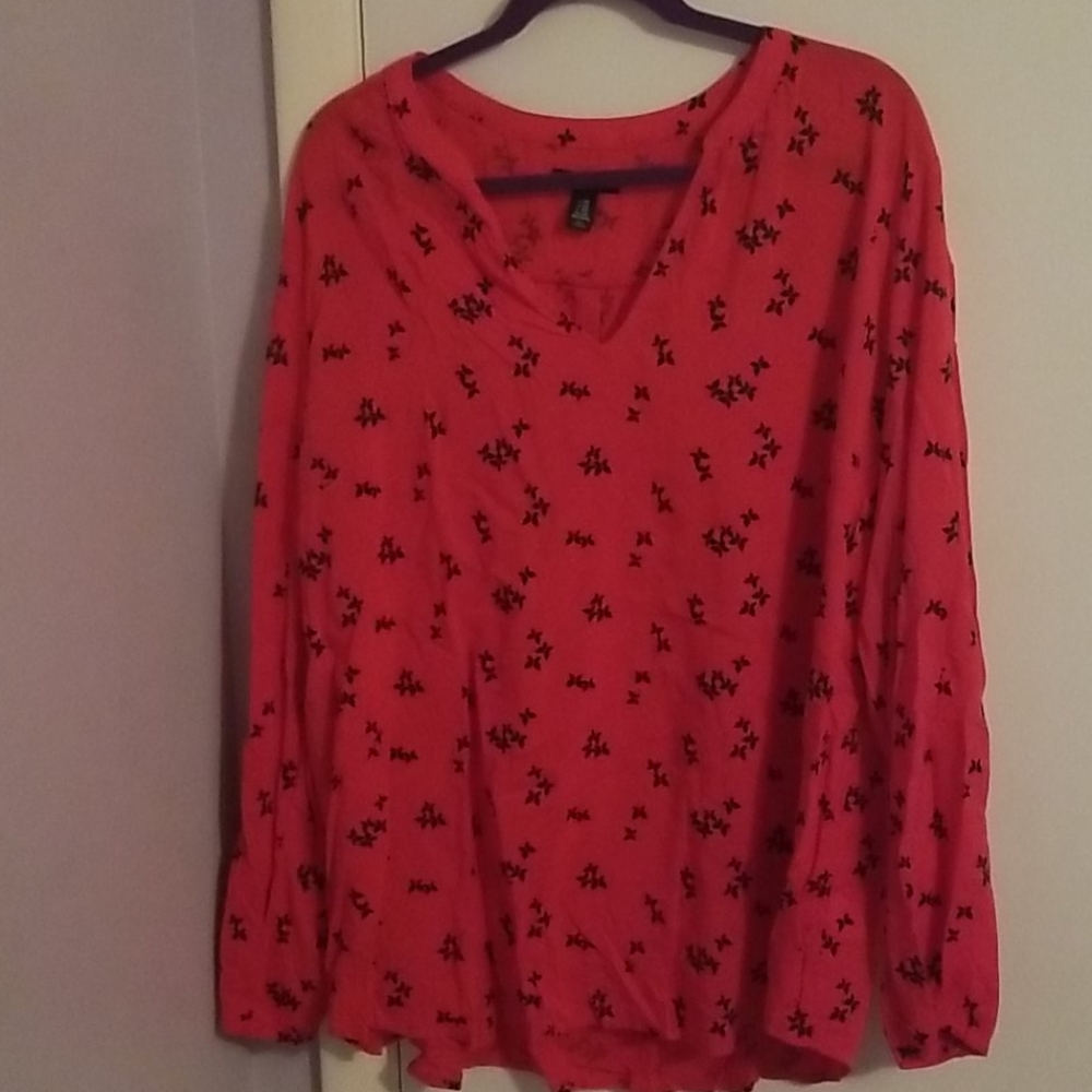 Gap Orange Long Sleeve Shirt